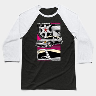 Retro Evolution 2 190 E Car Baseball T-Shirt